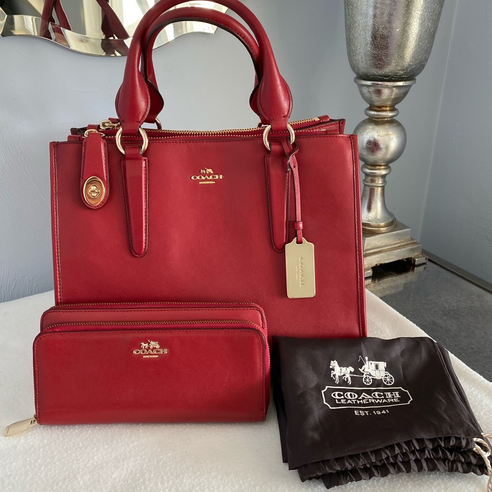 Coach Crosby Carryall with Matching Wallet